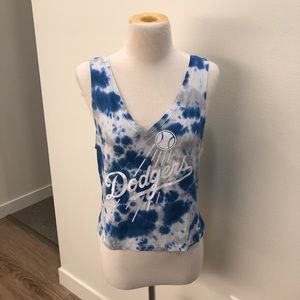 NWT Victoria’s Secret Pink Dodgers Crop Top